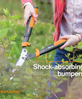 23 Inch Hedge Shears With PowerGear2 Technology That Multiplies Power For Less Effort, trimming shrubs with shock-absorbing bumpers