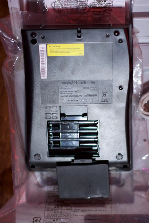 Bottom view of Pro Grade PT 2700 Desktop Labeling System With Huge Backlit 16 Character Display PC Connect Print Seven Lines