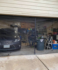 Garage Door Screen For 2 Car Garage With Magnetic Closure And Heavy Duty Weighted Bottom Self Sealing Fiberglass Mesh