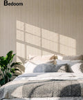 Deep Camel Soundproof Wall Panels 12 Pack Self Adhesive Acoustic Foam Tiles 12X12 Inch used to enhance bedroom acoustics.