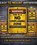 Heavy Duty Aluminum All Weather No Nonsense Safety Sign For Moving Equipment Warning Bilingual 12 By 18 Inch Indoor Outdoor