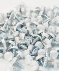 Self Piercing Screws No 7 By One Half Inch 1000 Piece Set With Carrying Tub And One Quarter Inch Bit White Finish scattered view