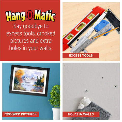 All In One Picture Hanging Tool For Quick Easy Leveling And Marking On The Wall To Hang Pictures Mirrors TVs And Shelves With Precision And No Fuss Setup