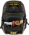 18-Inch Pro Tool Backpack With 32 Pockets For Gear Storage, Heavy-Duty 1680D Water-Resistant Polyester, Molded Bottom, Tools Shown