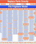 Crisper Pan Cover Replacement For Frigidaire Refrigerators 241969501 With Shelf Frame Without Glass Deli Drawer Cover No Fuss AP4433007 1512992 PS2363832 model compatibility chart