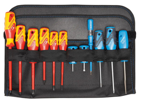 Electrician Tool Case 90-Piece Set With Pro Grade Hand Tools, Portable Storage Kit for electrical work, screwdriver collection in case