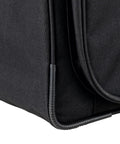 Close-up of the Heavy Duty Large Black Padded Nylon Clay Drum Carrier Bag secure strap and sturdy grip detail.