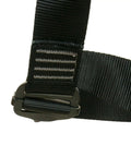 Close-up of pass through buckle on Beefy Rock Climbing Harness For Mountaineering Tree Climbing Ziplining And Rappelling 5,000 Lbs
