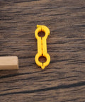 Yellow ring of 4mm Bird Splayed Leg Treatment Ring Set for Canaries Budgies Finches and Small Quail Hobble Leg Bands