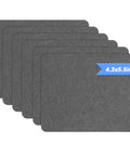 Self Adhesive Sofa Fabric Repair Patch Kit With 6 Microfiber Patches for local damage, quick fix for gray sofa cushions, size 4.3 x 5.5 in