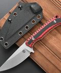 Fixed Blade Knife With VG10 Steel, Two Tone G10 Handle, Full Tang, And Sheath For Outdoor Camping And Hunting, 7.5 Inch Blade