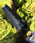 Heavy Duty Stainless Steel Garden Shovel With Serrated Edge For Digging And Transplanting Do It All V Shaped Tip In Garden Bed