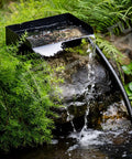 12 Inch Waterfall Spillway Kit With 304 Stainless Steel Spillway Box 40W 660GPH Submersible Pump 9.8Ft Corrugated Tubing in garden