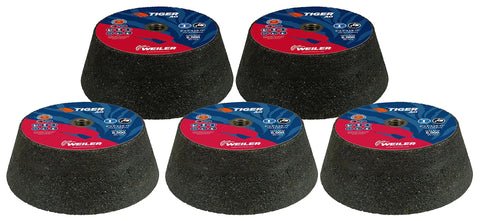Type 11 Flaring Cup Wheel For Metal Grinding A16 Q Tiger AO Aluminum Oxide Bond Delivers Long Life And Consistent Cut 2"