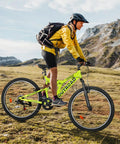Rider on 26 Inch Mountain Bike For Men And Women Of All Ages With 7 Speed Drivetrain, Aviation Grade High Carbon Steel Frame, Green