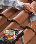 Applying Waterproof Paintable Putty And Spackle Sealant For Filling Gaps Cracks And Holes In Walls Drywall EPDM Concrete Roof
