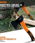 Compact Outdoor Camp Hatchet For Splitting And Kindling Wood With Forged Steel Blade Anti Slip Shock Reduction Handle