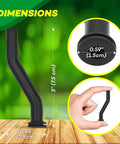 Two Pack Beefy Rubber Vacuum Hose 3 Inch For Tractor And Lawn Mower Vacuum Pumps with dimensions and grommet details