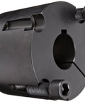 Real Deal Heavy Duty Taper Lock Bushing For 3 5/8 Inch Shafts, Class 30 gray cast iron, close-up view of design.