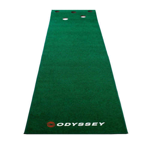 Odyssey 10 Foot Indoor Putting Green Mat For Home Or Office Practice With Realistic Surface And Extended Length showing full view