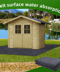 8.2x6 Ft Outdoor Storage Shed Floor Mat Waterproof Dustproof Anti Slip Carport Mat And Patio Furniture Floor Protector.