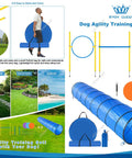 Ultimate Dog Agility Course Backyard Set with tunnel, poles, hurdle, pause box, toys and carry bag for training active pups