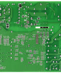 Back view of Genuine OEM Main Control Board Assembly For Refrigerators Replacement Part, showing circuits and solder points.