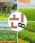 Durable 26 Piece Irrigation Fittings Kit For One Half Inch Tubing With Eight Couplings Six Tees Six Elbows Six End Cap Plugs