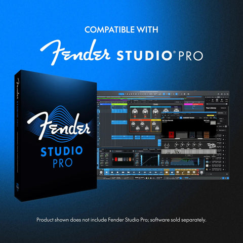 Fender Studio Pro software compatible with AudioBox Go 2x2 USB C Audio Interface With 24 Bit 96 KHz Conversion