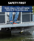 Venta Pontoon Anchor Winch Heavy Duty Electric Bow Mount With 220 Lb Load Capacity, 92 Ft Three Strand Rope, 6 Ft Chain, 400W IP66 Marine Motor, Slackline Sensor Cut Off Switch, Easy Foot Switch Deployment, 12V Power Supply on pontoon bow mount