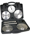 Truck Hub Seal Installer Kit With Five Drivers And Extension Handle For Deep Brake Drums, essential tool set in plastic case