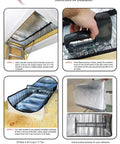Energy Saving Attic Door Insulation Cover For Stairway Opening 25 By 54 By 11 Inches With Easy Access Zipper installation