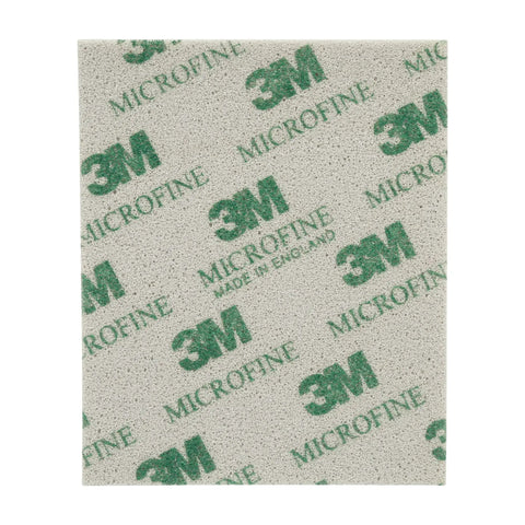 Softback Sanding Sponge 4.5 x 5.5 Inches, Microfine Grit, showcasing the flexible foam backing for hand sanding.