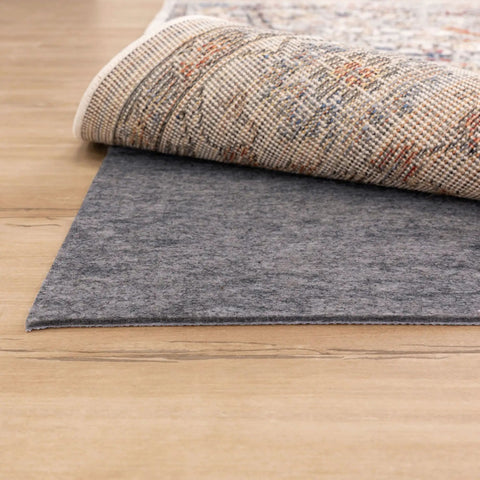 8x10 Luxury Non Slip Rug Pad With Dual Surface Felt And Rubber Gripper One Quarter Inch Thick Cushion For Rugs Safe On All Floor Types