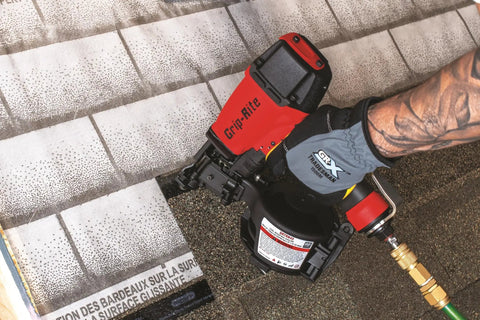 Using 1-1/4 Inch 15 Degree Electro-Galvanized Coil Roofing Nails Smooth Shank.120 Inch Diameter Thin Flat Head 600 Nails Per Tub For DIY Roof Nailing With 15 Degree Nailer on shingles