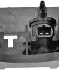 4WD Hub Locking Solenoid Direct Replacement for 4x4 Vehicles, black plastic connector and mounting bracket