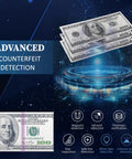 Advanced counterfeit detection features for Bank Grade Mixed Denomination Money Counter With Counterfeit Detection Infrared Image UV MG IMG Sensors