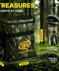 Camouflage pouch bag for Carbon Steel Metal Detecting Shovel Set With Spade And Hand Digging Tool in forest