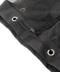 Close-up of Mesh Scuba Diving Bag Backpack For Snorkeling Gear And Water Sports Equipment Carrier with breathable mesh design