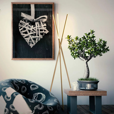 LED Tripod Floor Lamp For Living Room And Bedroom, Dimmable Modern Standing Lamp With 3 Lights in gold antique brass finish