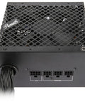 750W Semi Modular Power Supply With 80 Plus Bronze Efficiency, ATX 3.0/3.1 Ready, top grille view, cable outputs visible