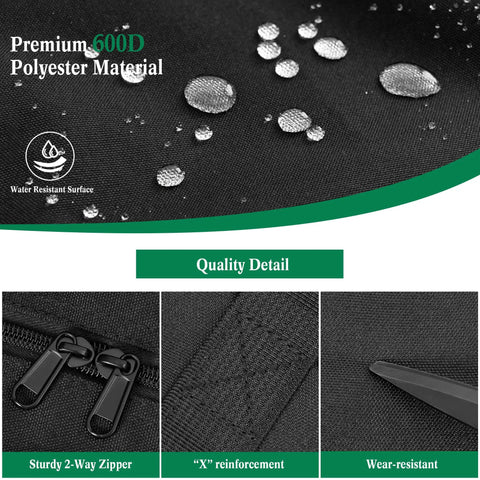 Heavy Duty Tent Storage Bag With Padded Handles, Waterproof 600D Oxford showcasing water resistance and quality features
