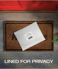 8.25 x 11 White Poly Bubble Mailers With Water Resistant Exterior, Cushioned Padding on doormat