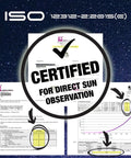 AAS Approved 2024 Solar Eclipse Glasses Made In The USA By NASA Approved Manufacturer For Direct Sun Viewing certification documents