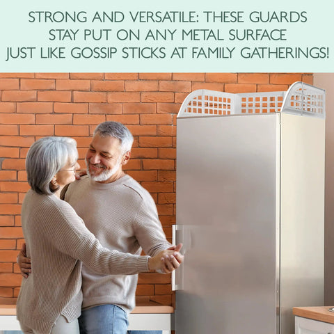 Laundry Guard With Silicone Gap Cover And Magnetic Fence for Washer Dryer with 8 magnets, attached to a metal surface