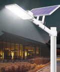 500W Solar Parking Lot Lights Outdoor Flood Lighting 18000LM Dusk to Dawn Remote Control 6000K Cool White lighting building