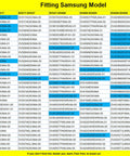Image showing a compatibility chart for Samsung dryer models including DV45H7000EW and others for the Upgraded Dryer Pulley Belt Kit With Dual Ball Bearing Idler And Hefty 6602-001655 Belt, Includes DC93-00634A Idler And DC61-01215B Tension Spring, Easy Install Replacement For DV45H7000EW DV48H7400EW DV42H5000EW DV48J7700EW.