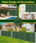 Dense Leaf Ivy Privacy Fence Screen 120x40 Inches No Gap Faux Ivy Wall Panel for patio, indoor, and outdoor decor