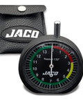 TreadPro Tire Tread Depth Gauge Dial Type Reads In One Thirty Second Inch Increments With 32nds Scale and leather pouch