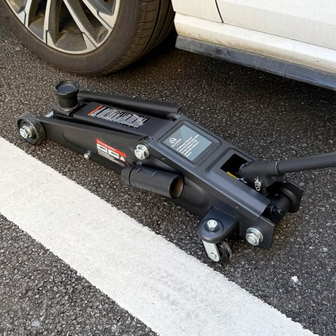 3 Ton Hydraulic Floor Jack With Extra Saddle For SUVs And Trucks Heavy Duty Trolley Jack Built For Home Garage Or On The Go
